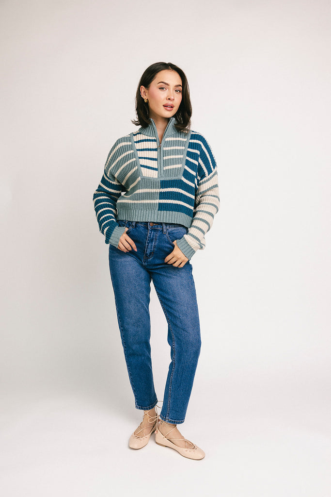 taytum half zip sweater