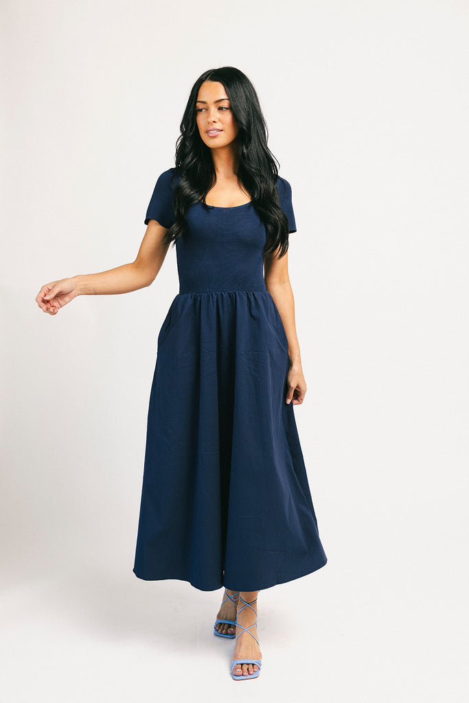 jerry midi dress // navy