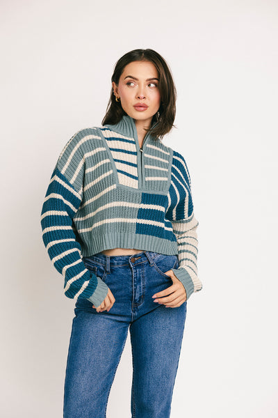 taytum half zip sweater