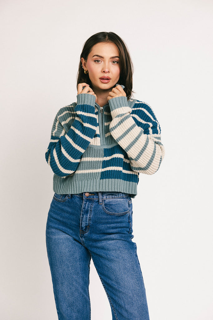 taytum half zip sweater