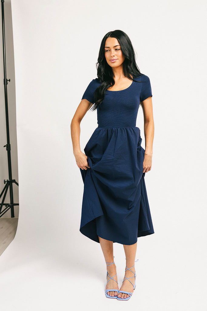 jerry midi dress // navy