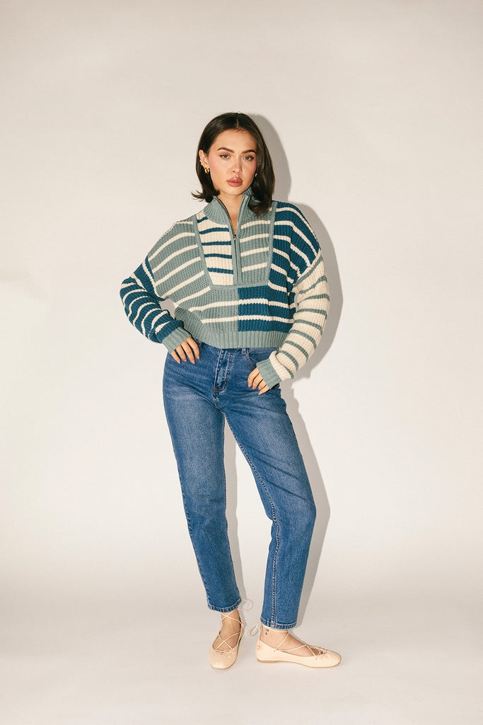 taytum half zip sweater