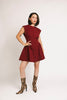 have a seat mini dress // burgundy