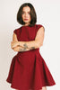 have a seat mini dress // burgundy