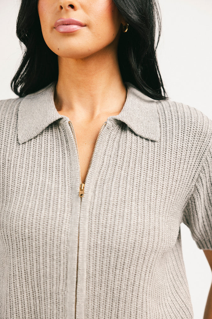 elsey zipper top