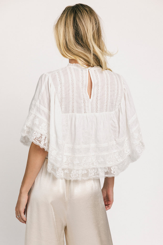 waverly top // white *zoco exclusive*
