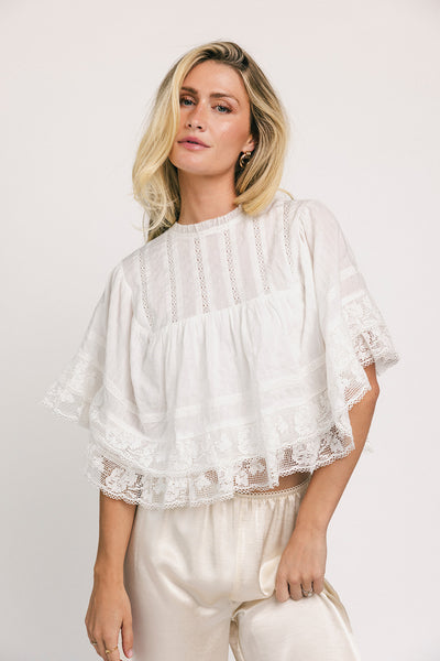 waverly top // white *zoco exclusive*