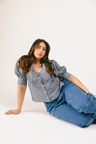lola checkered cardigan