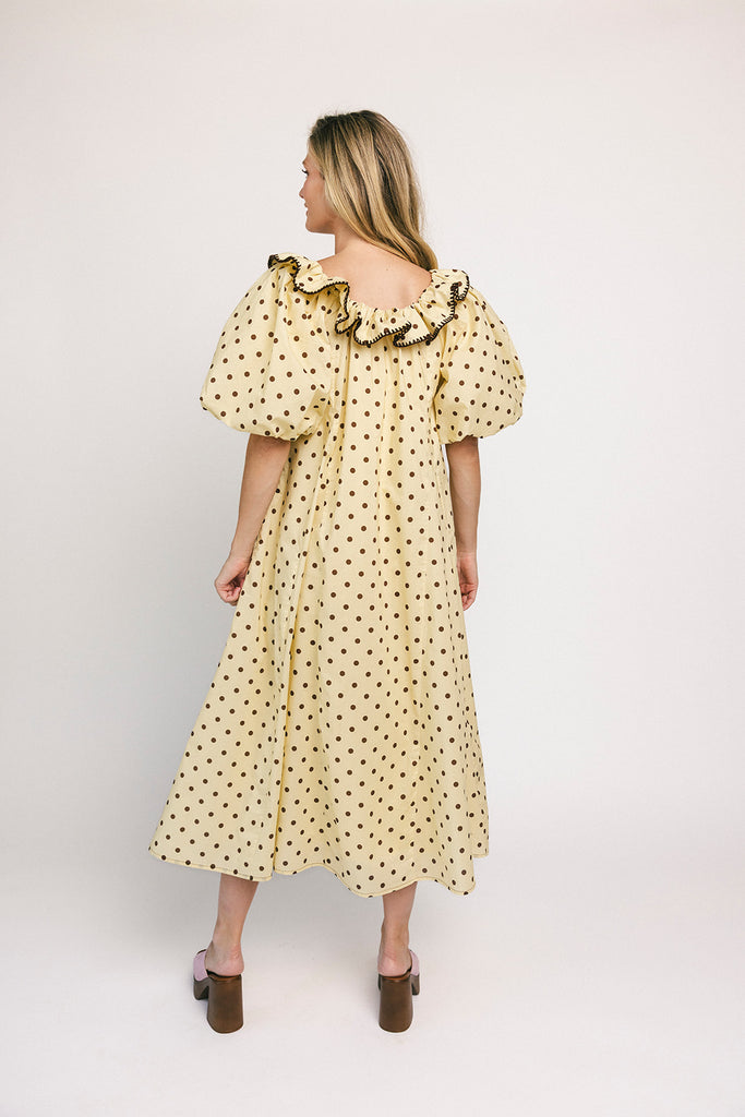 good luck puff sleeve dress // lemon sugar *zoco exclusive*
