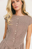 heirloom midi dress // brown gingham *zoco exclusive*