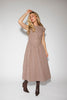 heirloom midi dress // brown gingham *zoco exclusive*