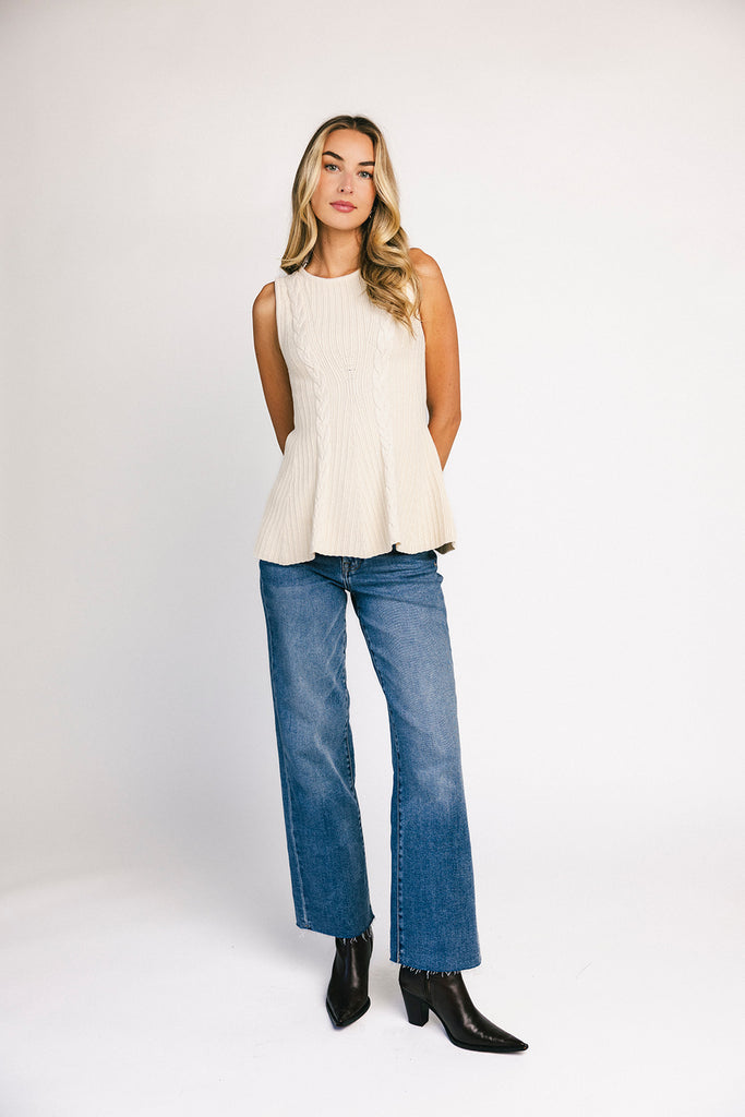 jerry cable knit tank