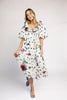 good luck puff sleeve dress // polka dot floral *zoco exclusive*
