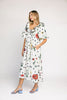 good luck puff sleeve dress // polka dot floral *zoco exclusive*