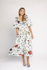good luck puff sleeve dress // polka dot floral *zoco exclusive*