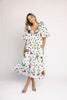 good luck puff sleeve dress // polka dot floral *zoco exclusive*