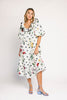 good luck puff sleeve dress // polka dot floral *zoco exclusive*