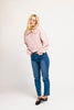 remi zip sweater // pink