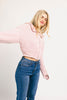 remi zip sweater // pink