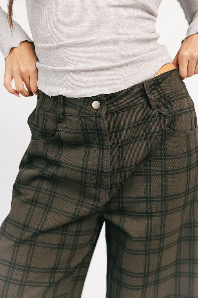 polly plaid pants