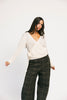 fallon wrap sweater // cream *zoco exclusive*