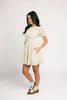 a floral puff sleeve dress with a smocked bodice + mini length. the perfect ditsy floral dress for family pictures, bridal showers, + brunch dates.