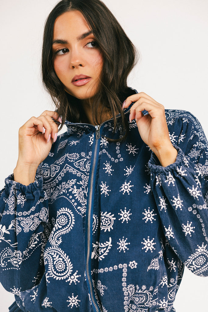trilby denim jacket // paisley