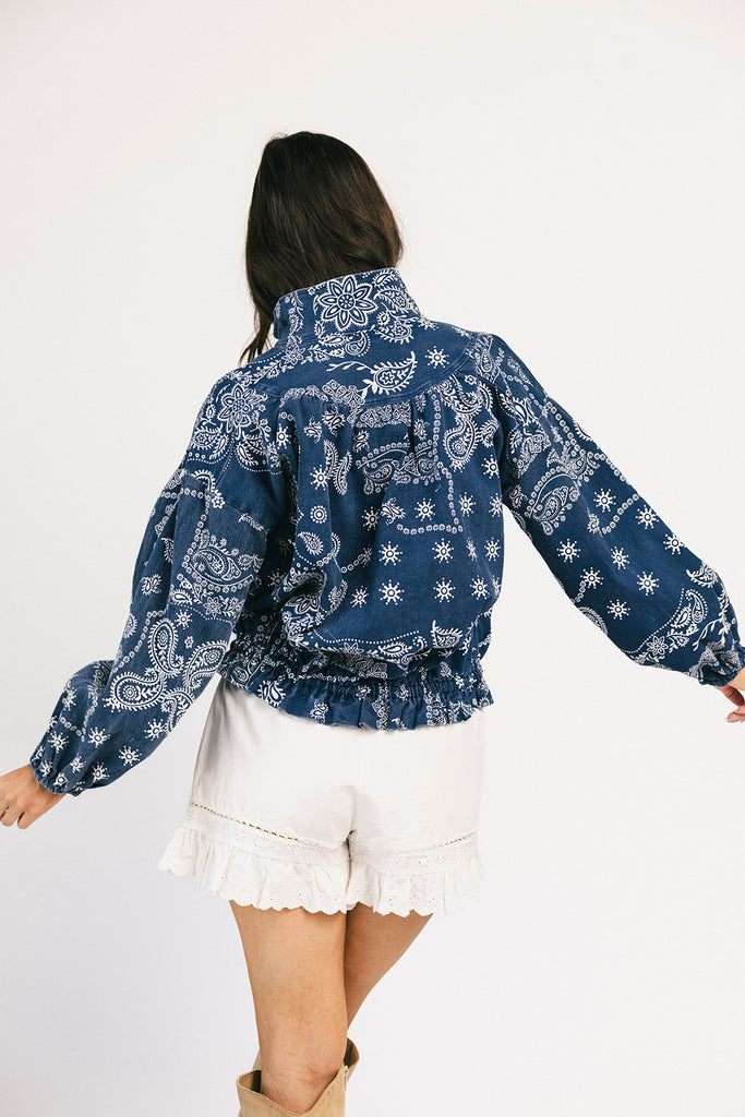 trilby denim jacket // paisley