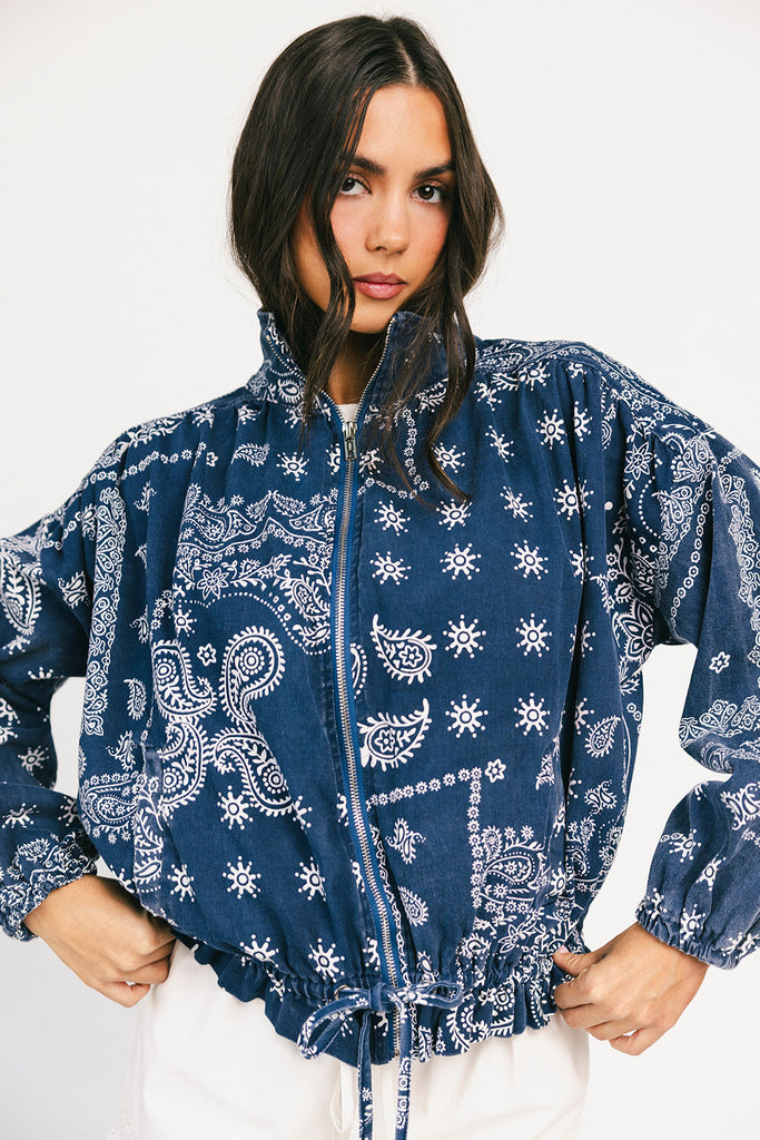 trilby denim jacket // paisley