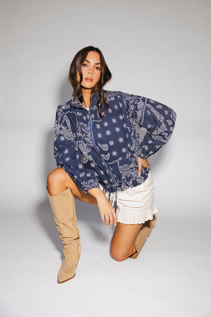 trilby denim jacket // paisley