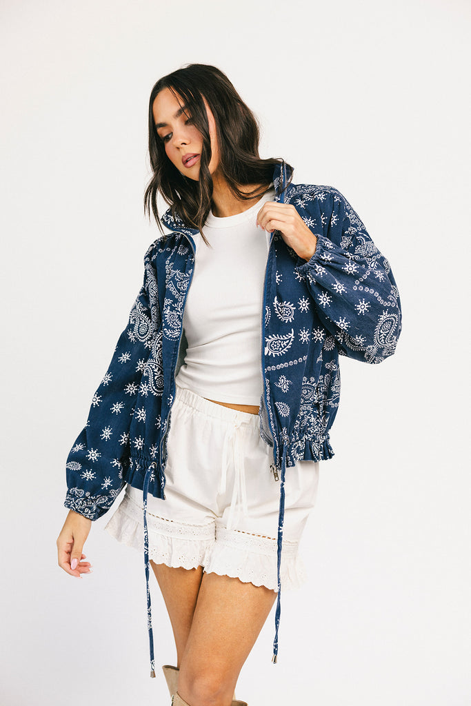 trilby denim jacket // paisley
