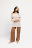monroe cold shoulder sweater // oatmeal *zoco exclusive*
