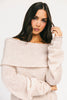 monroe cold shoulder sweater // oatmeal *zoco exclusive*