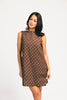 sicily linen mini dress // mocha dot *zoco exclusive*