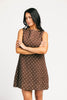 sicily linen mini dress // mocha dot *zoco exclusive*