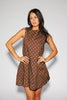 sicily linen mini dress // mocha dot *zoco exclusive*