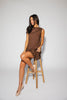 sicily linen mini dress // mocha dot *zoco exclusive*