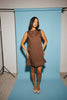 sicily linen mini dress // mocha dot *zoco exclusive*