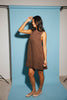sicily linen mini dress // mocha dot *zoco exclusive*