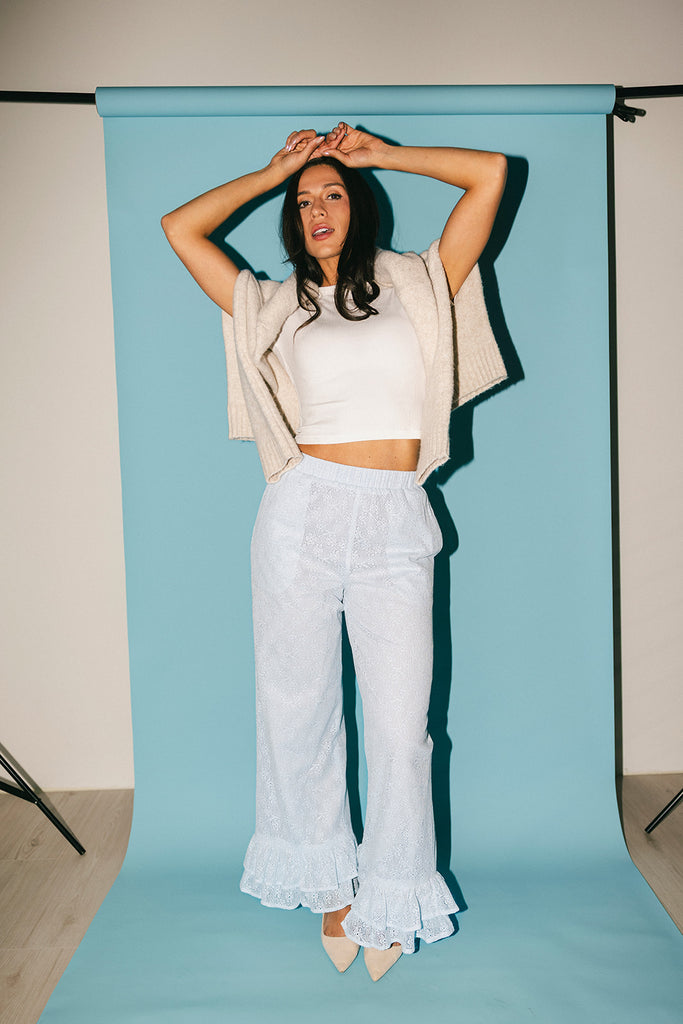 your turn pants // blue lace *zoco exclusive*