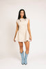 have a seat mini dress // beige