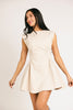 have a seat mini dress // beige
