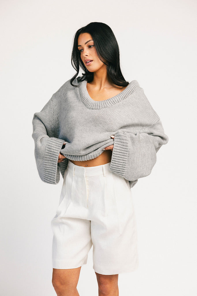 boxy billie // grey *zoco exclusive*