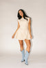 have a seat mini dress // beige