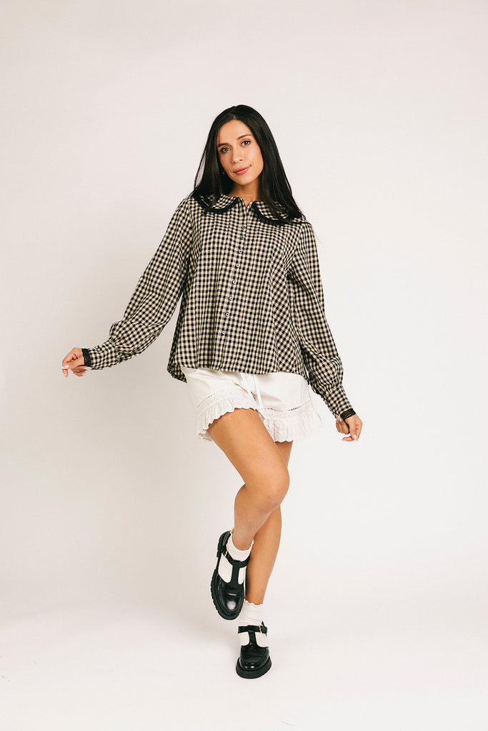 layla gingham top