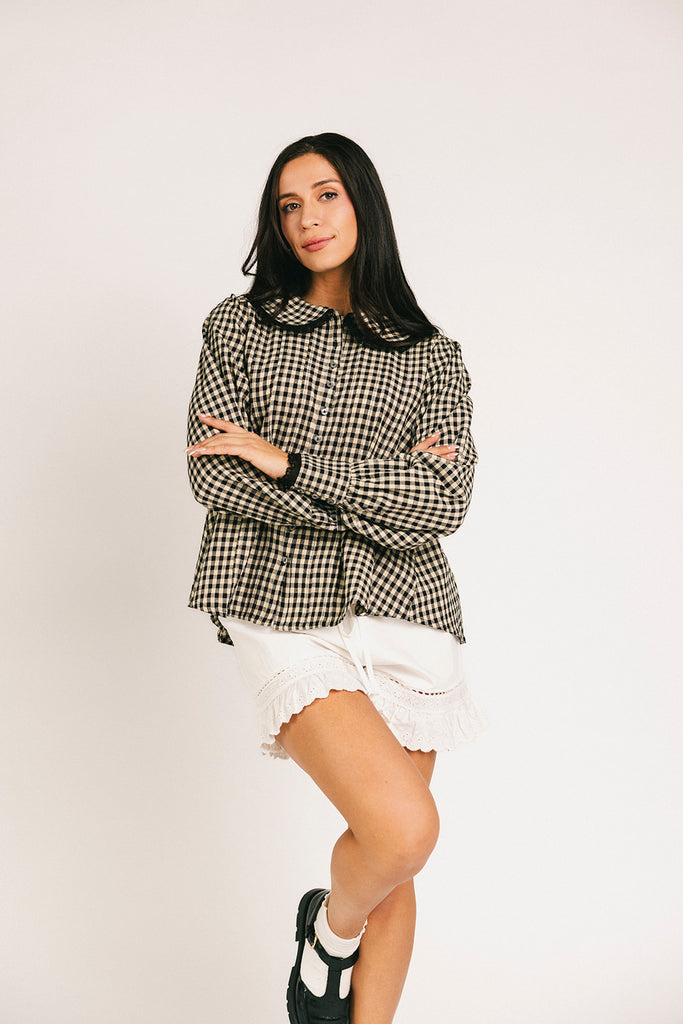layla gingham top