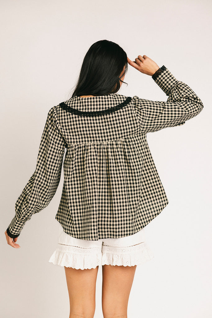 layla gingham top