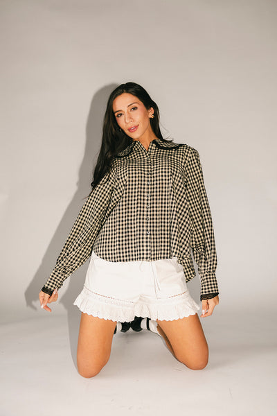layla gingham top