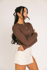 dawn cardigan // brown