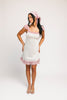 hadley mini dress + scarf // pink polka dot *zoco exclusive*